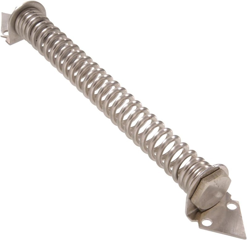 Hillman Hardware Essentials 851838 Stainless Steel SelfClosing Gate Spring Adjustable Tension 12 Inch - Image 1