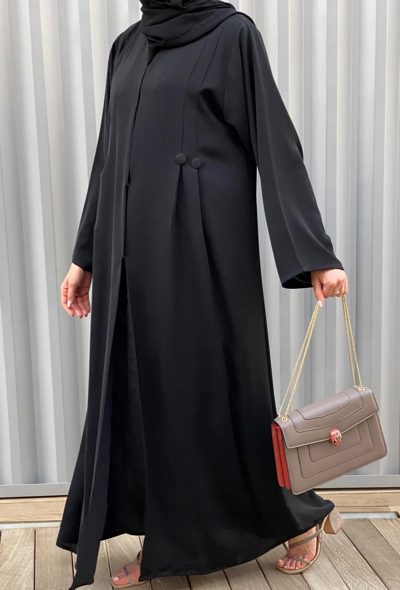 Moistreet  Flared Sleeve Abaya Set for Women | Best Price UAE