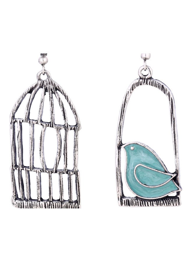 NIBEMINENT Fashion Personality Creative Bird Cage Lady Earrings  - Image 1