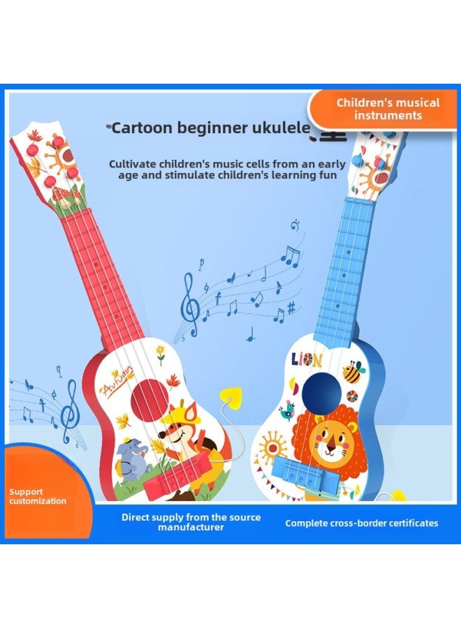 44cm Children's Simulation Guitar Ukulele Can Play Musical Instruments Music Enlightenment Toy Manufacturers Wholesale-Color:44cm Love Brown  - Image 4