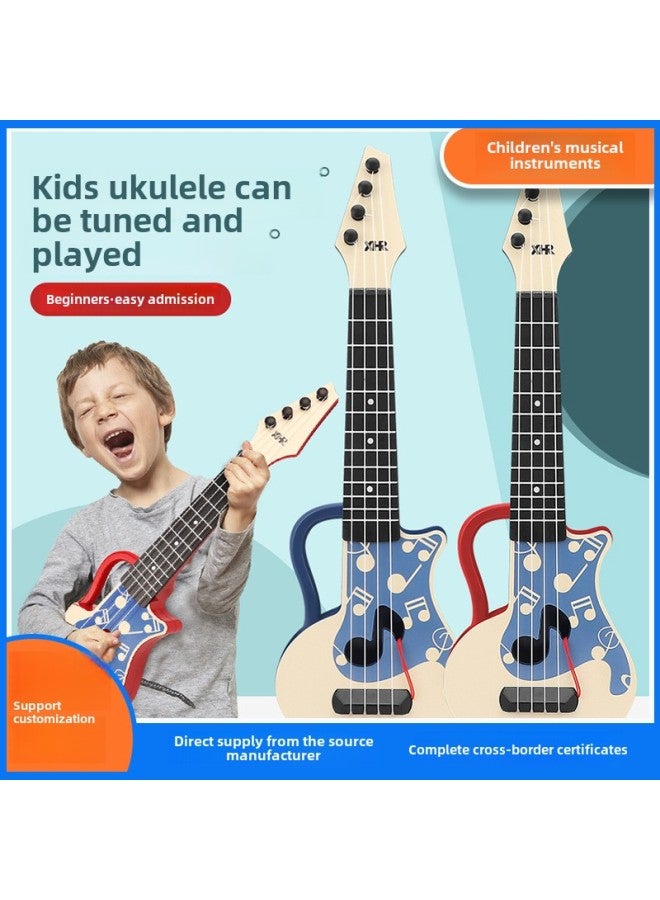 44cm Children's Simulation Guitar Ukulele Can Play Musical Instruments Music Enlightenment Toy Manufacturers Wholesale-Color:44cm Love Brown  - Image 3