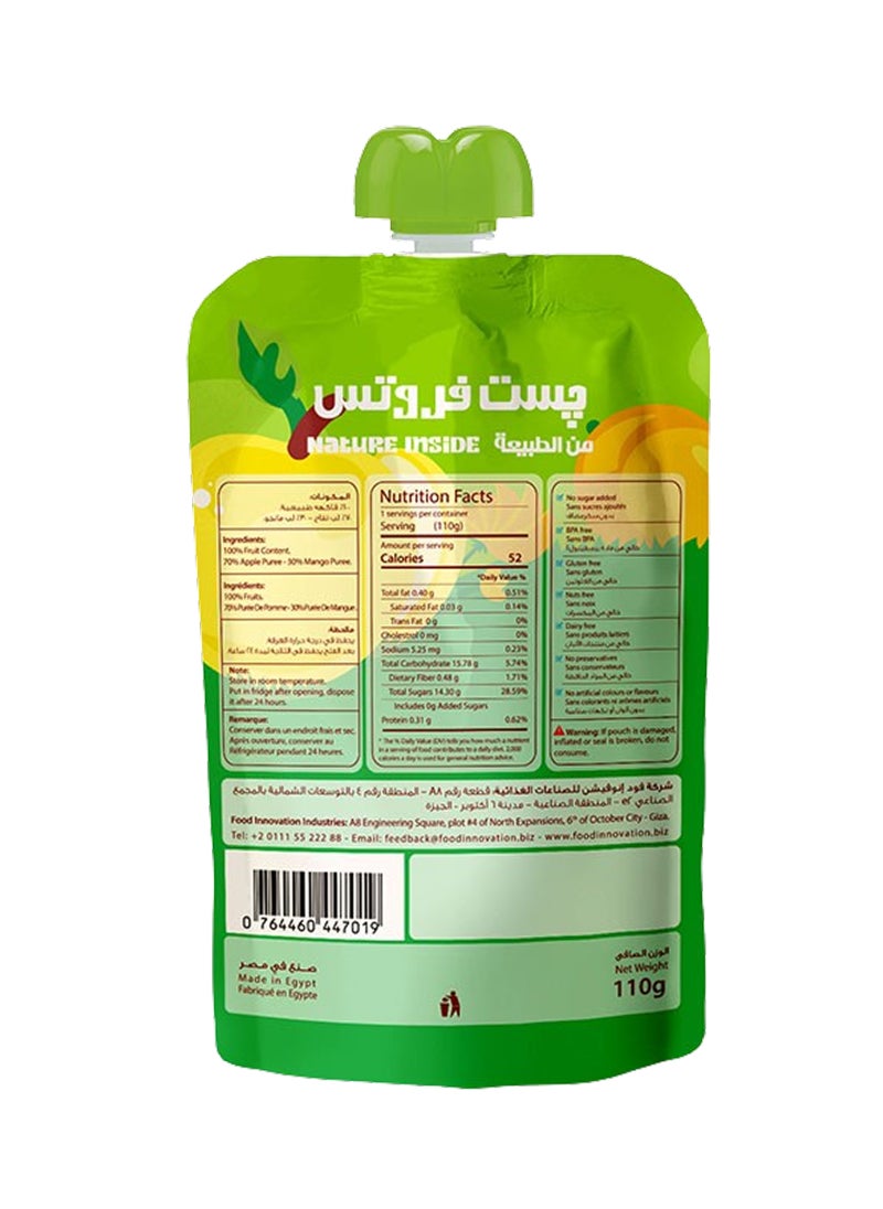 just fruits - Apple And Mango Puree 110g - Image 1