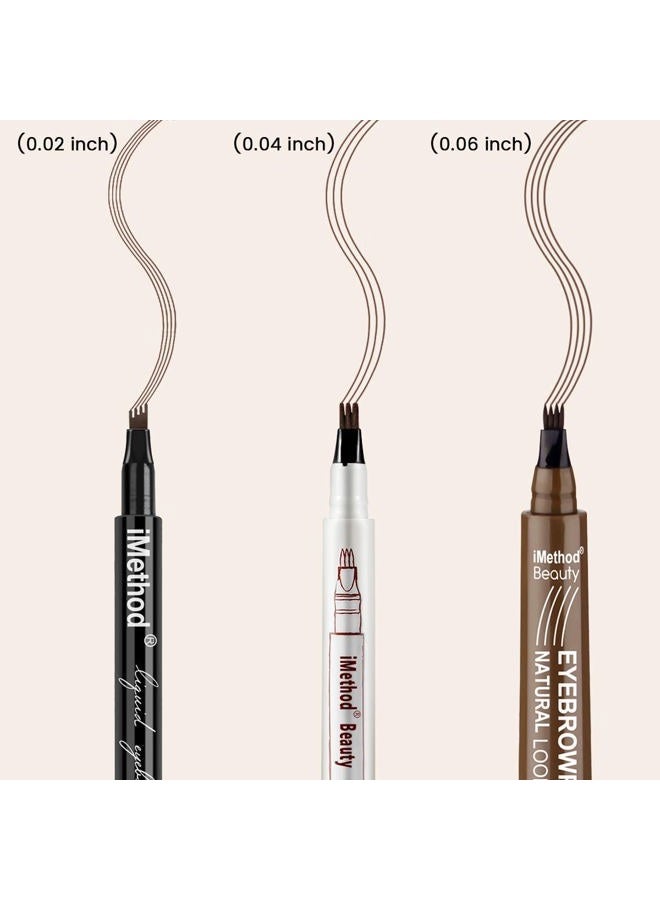 iMethod Eyebrow Pen - iMethod Upgrade Eyebrow TattooPen, Eyebrow Makeup, Long Lasting, Waterproof and Smudge-proof, Light Brown - Image 3