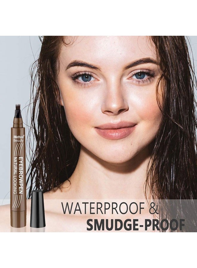iMethod Eyebrow Pen - iMethod Upgrade Eyebrow TattooPen, Eyebrow Makeup, Long Lasting, Waterproof and Smudge-proof, Light Brown - Image 5