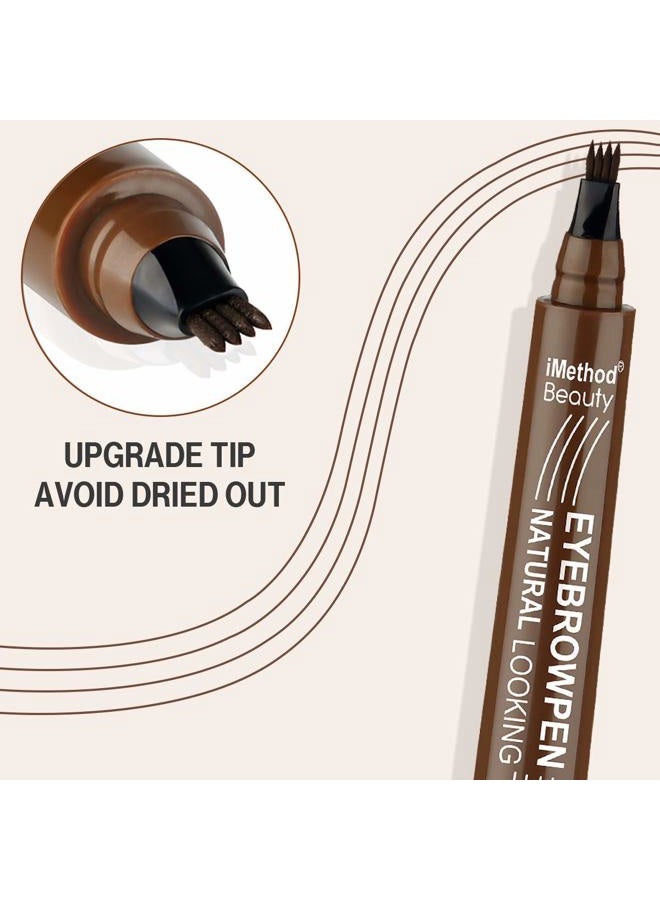 iMethod Eyebrow Pen - iMethod Upgrade Eyebrow TattooPen, Eyebrow Makeup, Long Lasting, Waterproof and Smudge-proof, Light Brown - Image 2