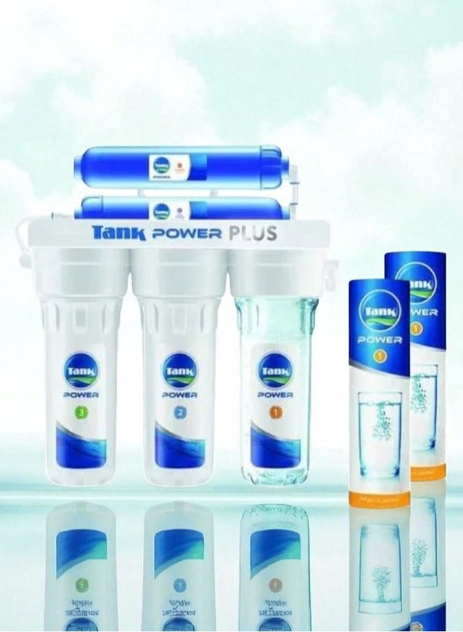 تانك فلتر 5 مراحل باور بلس + 2 مرحلة أولى إضافية