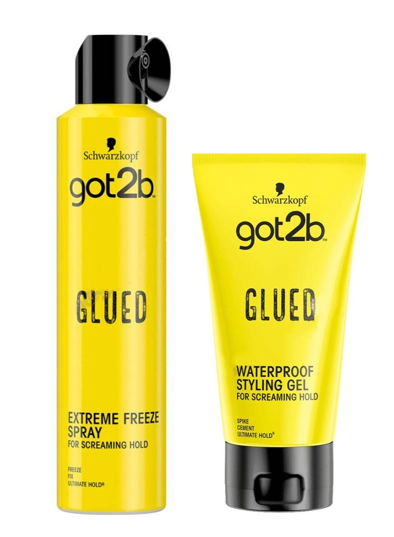 جوت تو بي رذاذ التجميد بالغراء اللاصق مع جل التصفيف اللاصق - Image 2