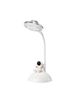 Dimmable USB Rechargeable Kids Desk Lamp with Projection Pencil Holder Lamp for Working, Reading and Studying