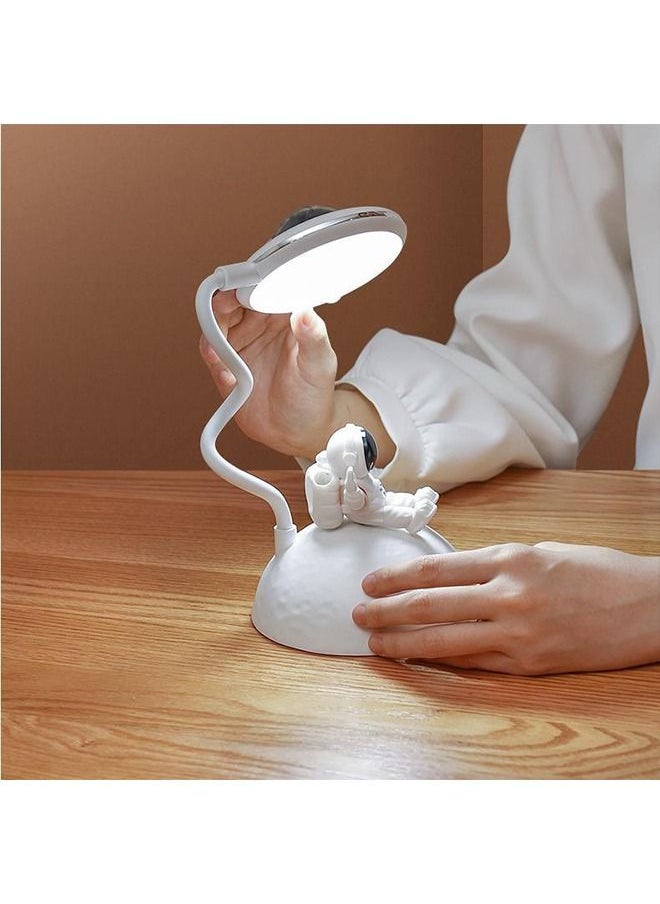 Generic - Dimmable USB Rechargeable Kids Desk Lamp with Projection Pencil Holder Lamp for Working, Reading and Studying - Image 1
