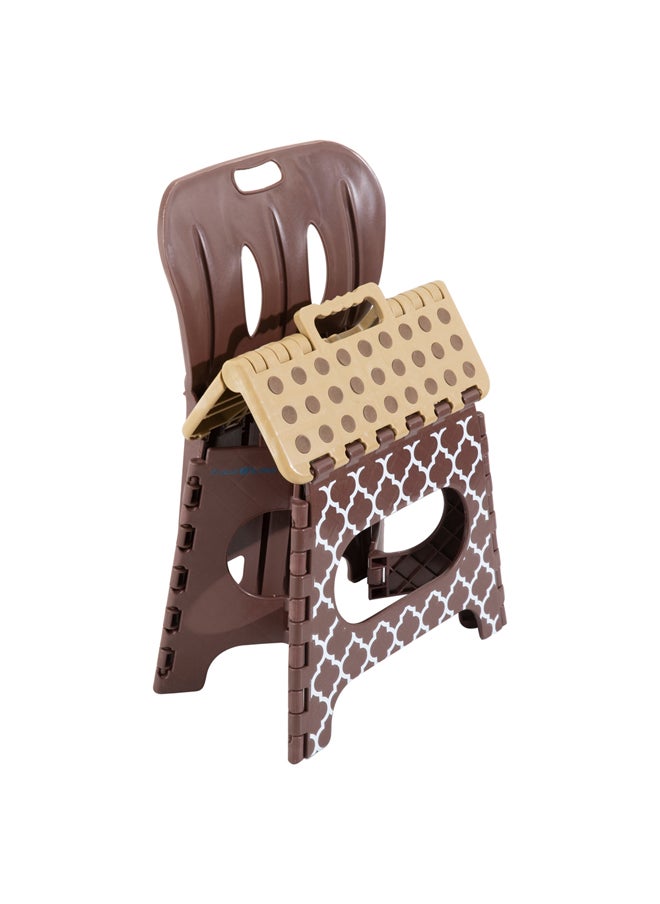 AL SANIDI Multi-Purpose Chair Camping Chair Brown*Beige Size 22*29*47 Cm  - Image 5