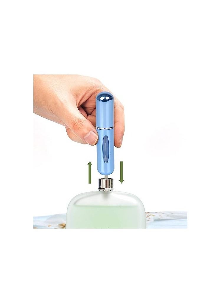 ORiTi - 8 Pcs of 5ml Portable Mini Refillable Perfume Atomizer Bottle Refillable Perfume Spray Scent Pump Case - Image 1