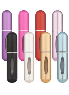 8 Pcs of 5ml Portable Mini Refillable Perfume Atomizer Bottle Refillable Perfume Spray Scent Pump Case