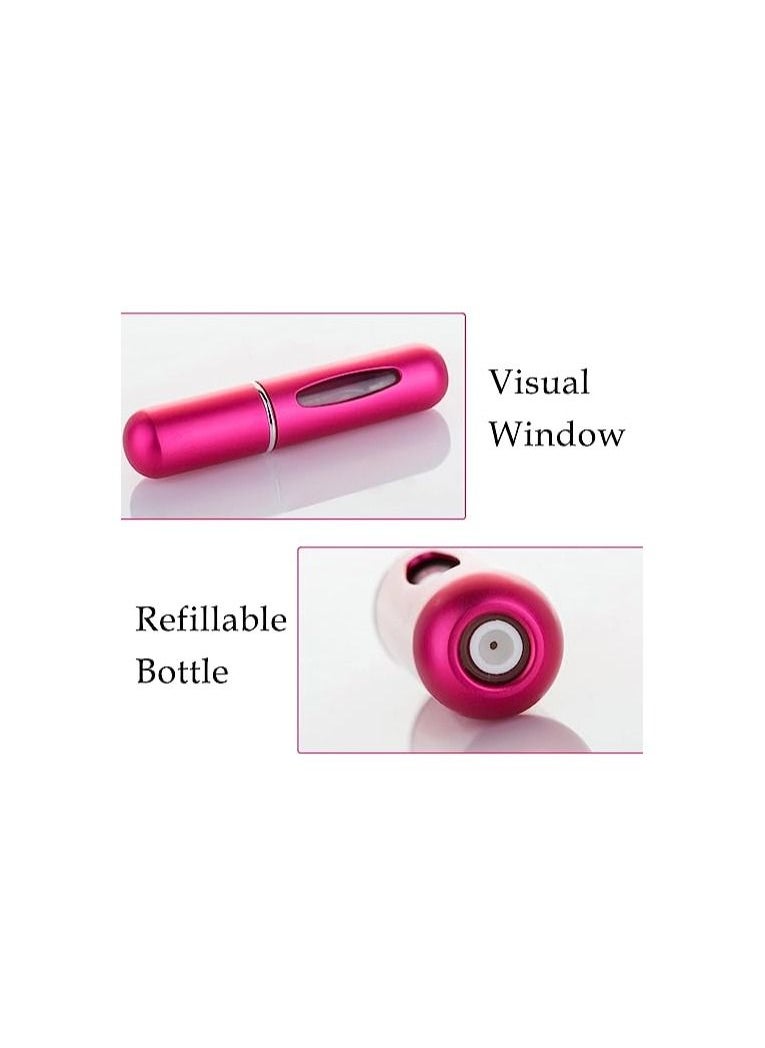 ORiTi - 8 Pcs of 5ml Portable Mini Refillable Perfume Atomizer Bottle Refillable Perfume Spray Scent Pump Case - Image 1