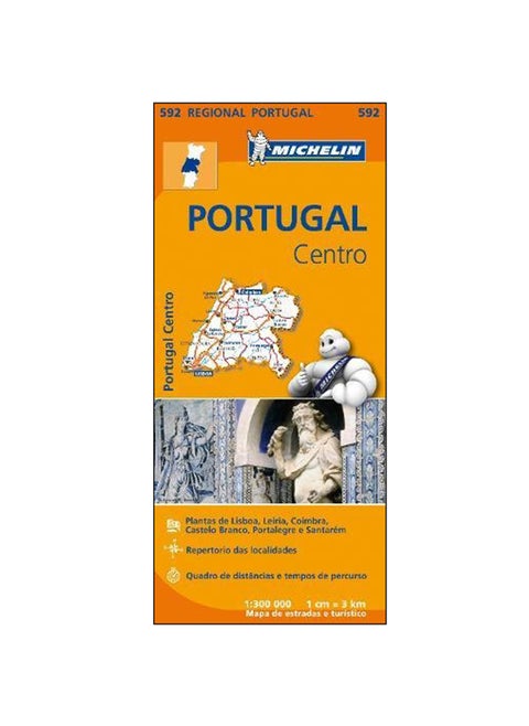 Portugal Centro - Michelin Regional Map 592