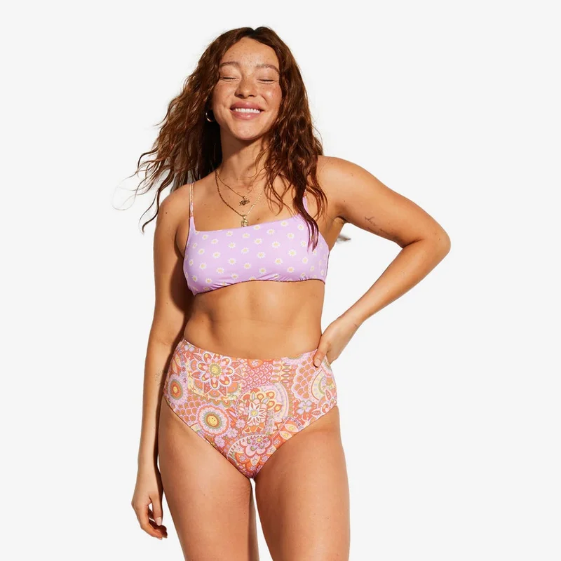 بيلابونج Good Times Hi Retro Reversible High Leg Bikini Bottom - Women