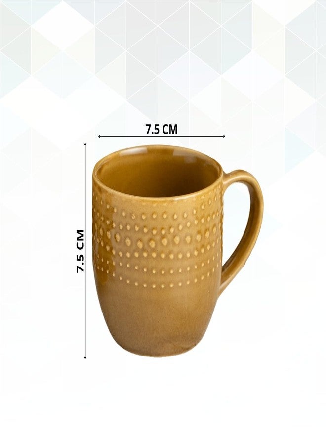 Clay Craft Fine Ceramic Apex Brown Coffee Mug Set of 6, Cups for Tea & Coffee, Mug Set, Gift Set, Elegant Design for Home and Kitchen and Can Be Gifted to Your Loved Ones On Any Occassions - Image 4