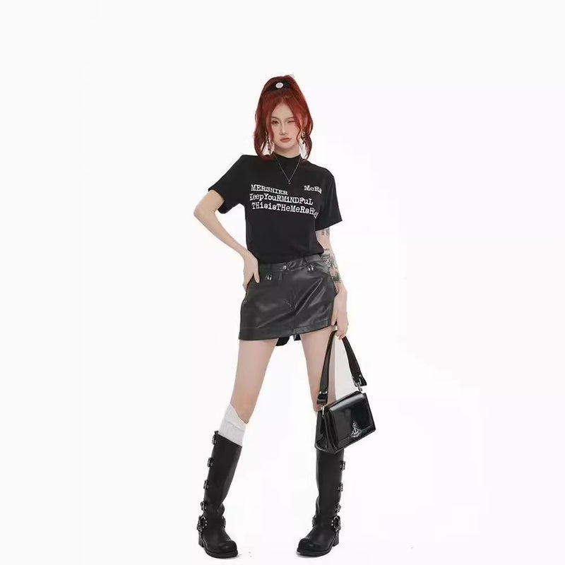 Korean-Style Black Tall Collar Shoulder Short-Sleeved T-Shirt Women'S Summer Slim-Fit Slimming Inner Jacket Pure Cotton Base Shirt Ins - Image 4