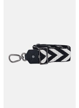 kipling Textured Bag Strap, Black/White  - Image 1
