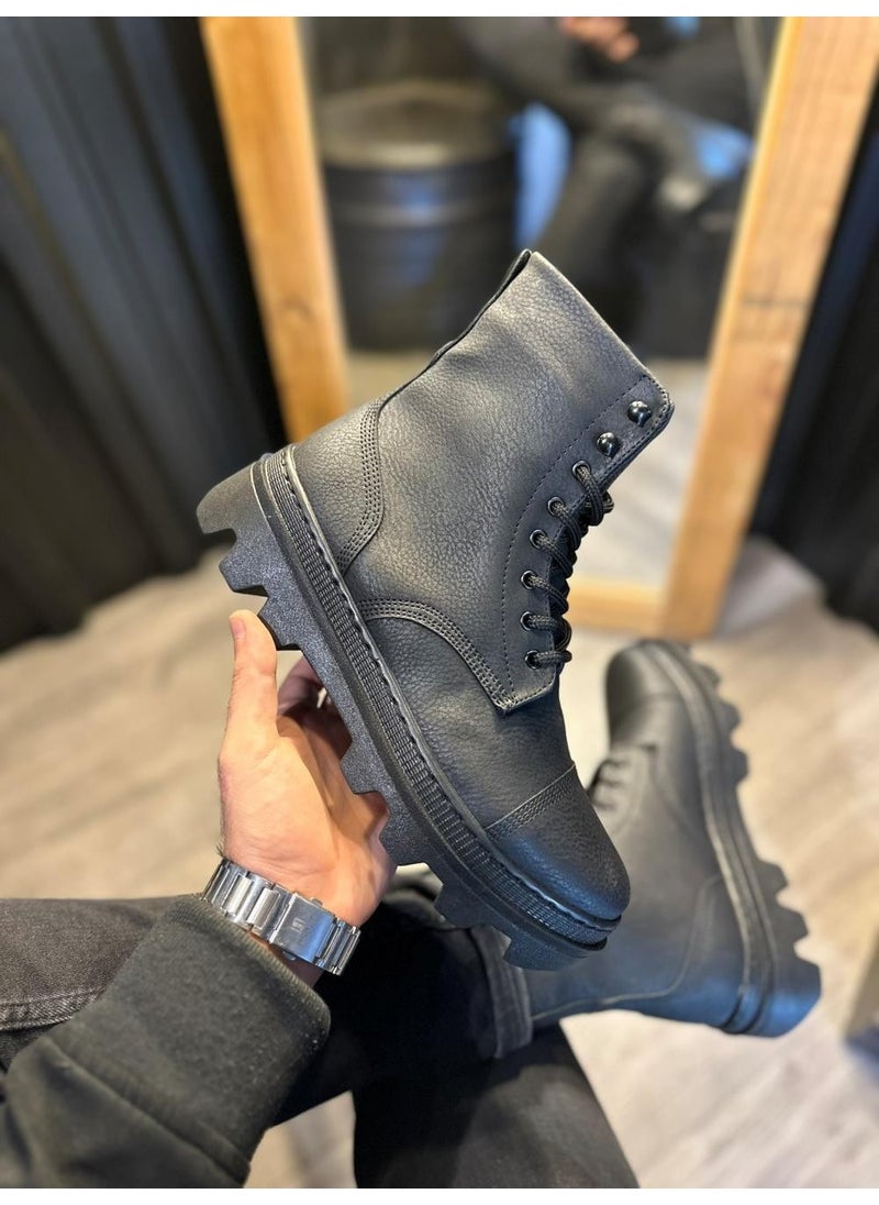 KnACK High Sole Shoes B-023 Black (Black Sole) 