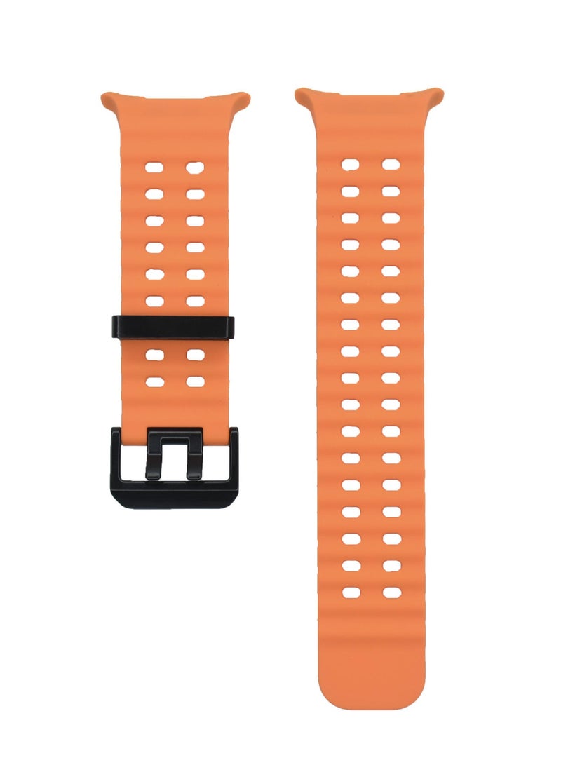 Durable Soft Silicone Sport Replacement Strap – Universal Compatible with Smart Watches (42mm, 44mm, 45mm & 49mm Sizes) - Image 3