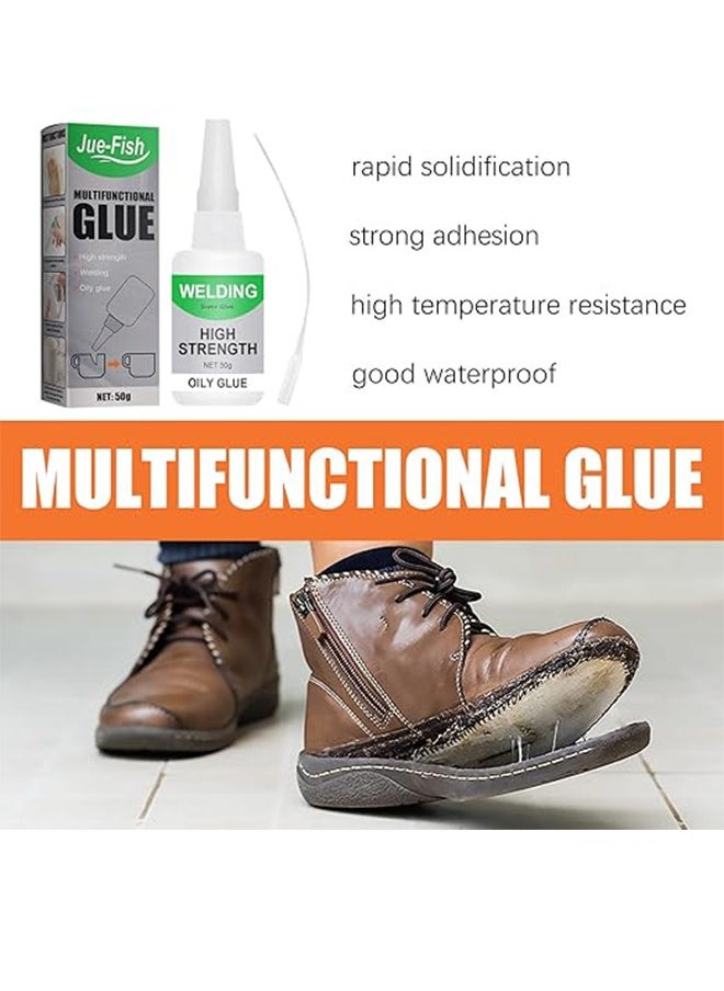 JUE-FISH Jue Fish Glue, Multi-Purpose Glue, Welding High-Strength Oil Glue, Multi-Purpose Super Glue, Uniglue Universal Super Glue, Suitable For Tiles, Glass, Wood, Shoes  - Image 2