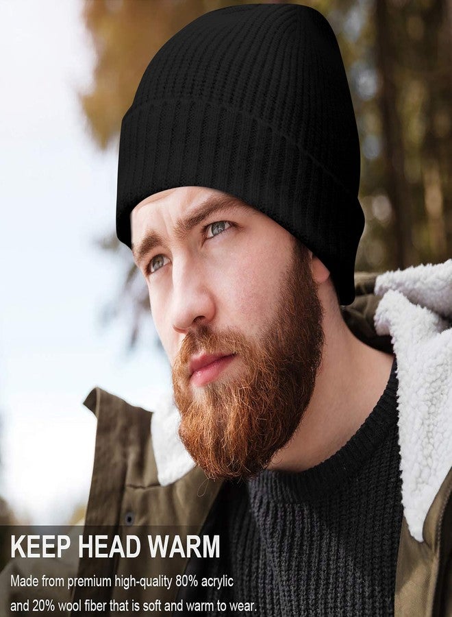 قبعة شتوية مضلعة من نورث ويند للرجال والنساء، قبعة صوفية نسائية، ملابس شتوية، قبعة صوفية رجالية، قبعة صوفية رجالية (أسود) - Image 2
