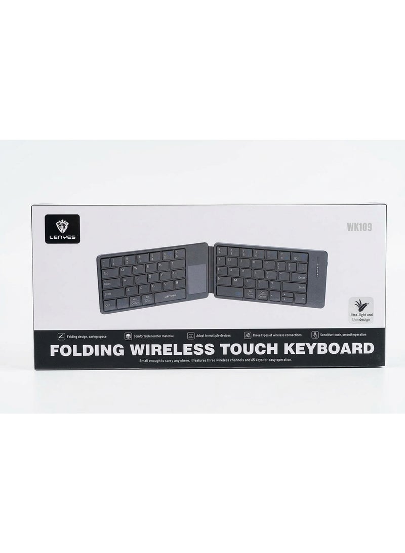 LENYES WK109 Folding Wireless Touch Keyboard