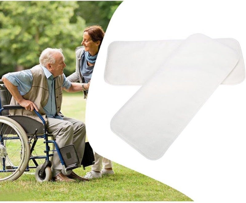 woobles Washable Adult Pocket Diaper, Adult Pocket Nappy Cover Close-Fitting Adjustable Reusable Diaper Cloth for Incontinence Care Protective Underwear for Men Women Teen(2Pcs Diaper Insert Pad-2pcs Diaper Insert Pad - Image 2