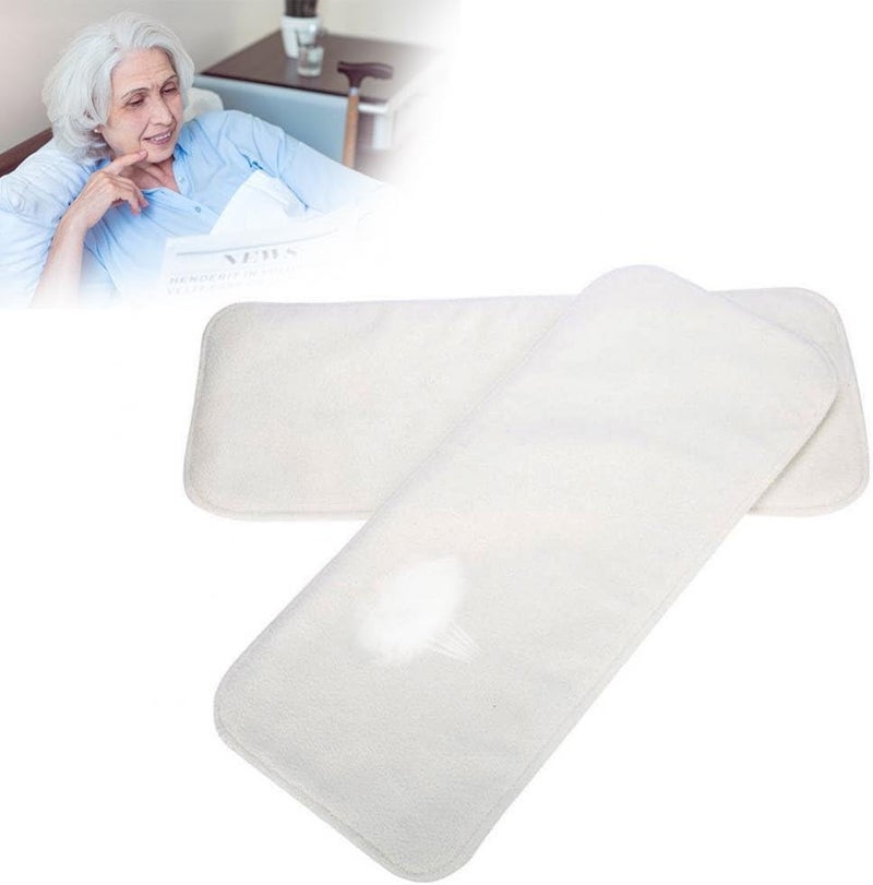 woobles Washable Adult Pocket Diaper, Adult Pocket Nappy Cover Close-Fitting Adjustable Reusable Diaper Cloth for Incontinence Care Protective Underwear for Men Women Teen(2Pcs Diaper Insert Pad-2pcs Diaper Insert Pad - Image 1
