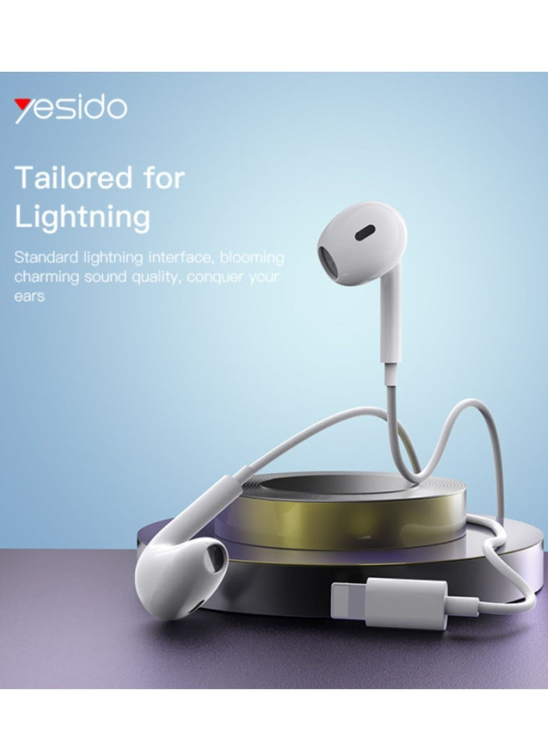 Yesido YH37 Original 3.5mm In-Ear Wired Earphones – High-Fidelity 3D Stereo Sound with Deep Bass, Built-in Mic & Remote – Tangle-Free Mobile Phone Earbuds Compatible with Android, iPhone, Laptop & More - Image 3