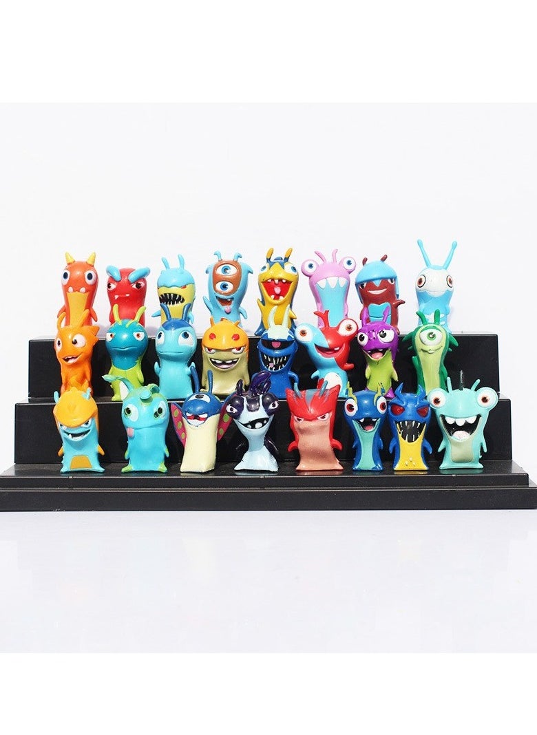 null - Slugterra Slugs 24-Piece Set of Poppy Launcher Sprigs - Collectible Toy Figurines, Approximately 4-5cm Tall, Plastic, Home Decor, Gifts - Image 1