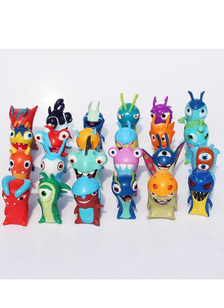 null - Slugterra Slugs 24-Piece Set of Poppy Launcher Sprigs - Collectible Toy Figurines, Approximately 4-5cm Tall, Plastic, Home Decor, Gifts - Image 1