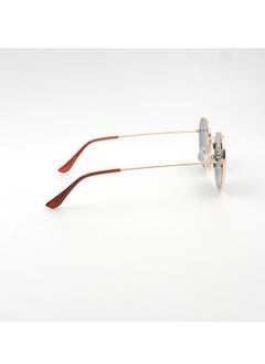 MADEYES Women's UV Protection Sunglasses EE23M507-1 - Gold/Brown  - Image 4