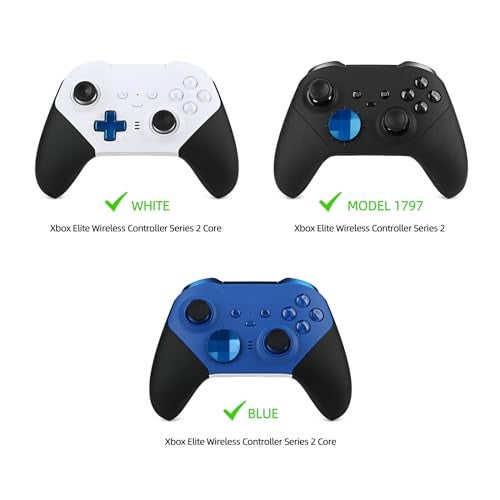 marspell 13 in 1 Metal Thumbsticks for Xbox One Elite Series 2, Elite Series 2 Core Controller Parts, Gaming Accessory Replacement, Metal Mod 6 Swap Joysticks, 4 Paddles, 2 D-Pads, 1 Tool(Plating Blue) - Image 4