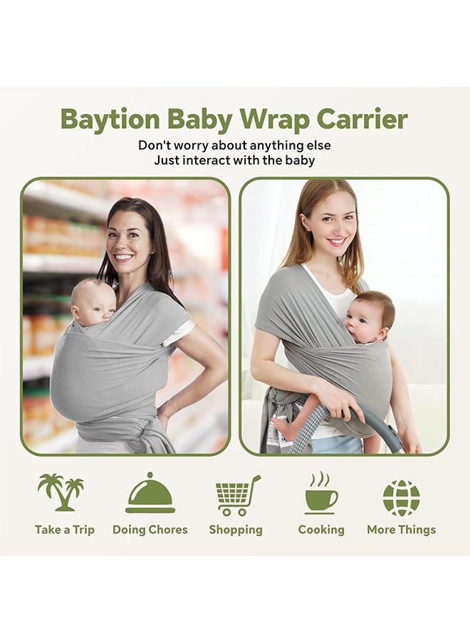 MVAQKLM  - Baby Carrier Wrap- Baby Wrap Carrier for All- Breathable and Convenient Baby Sling with Various Usage- Infant Carrier for Freeing Hands- Baby Wraps Carrier for Newborn Infants - Image 1