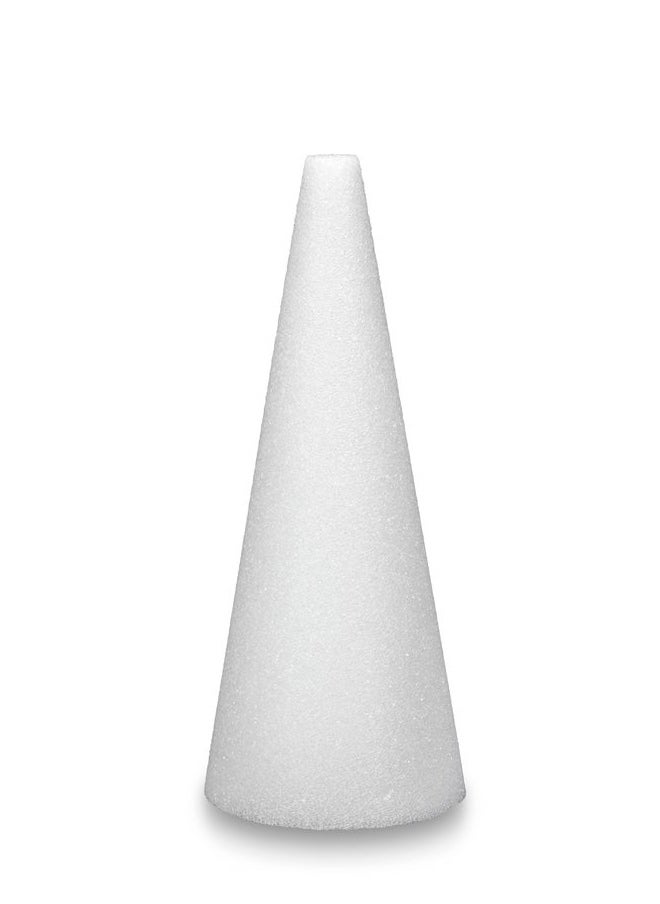 FloraCraft - CraftFōM 2 Piece Cone 2.75 Inch x 6 Inch White - Image 1