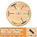 Wahartoly DoubleSided Wahoo Marble Board Game Set Solid Wood 46 Player Family Game with 24 Natural Marble Pieces 6 Dice Waterproof Coating Luxury Wooden Strategy Game - Image 4