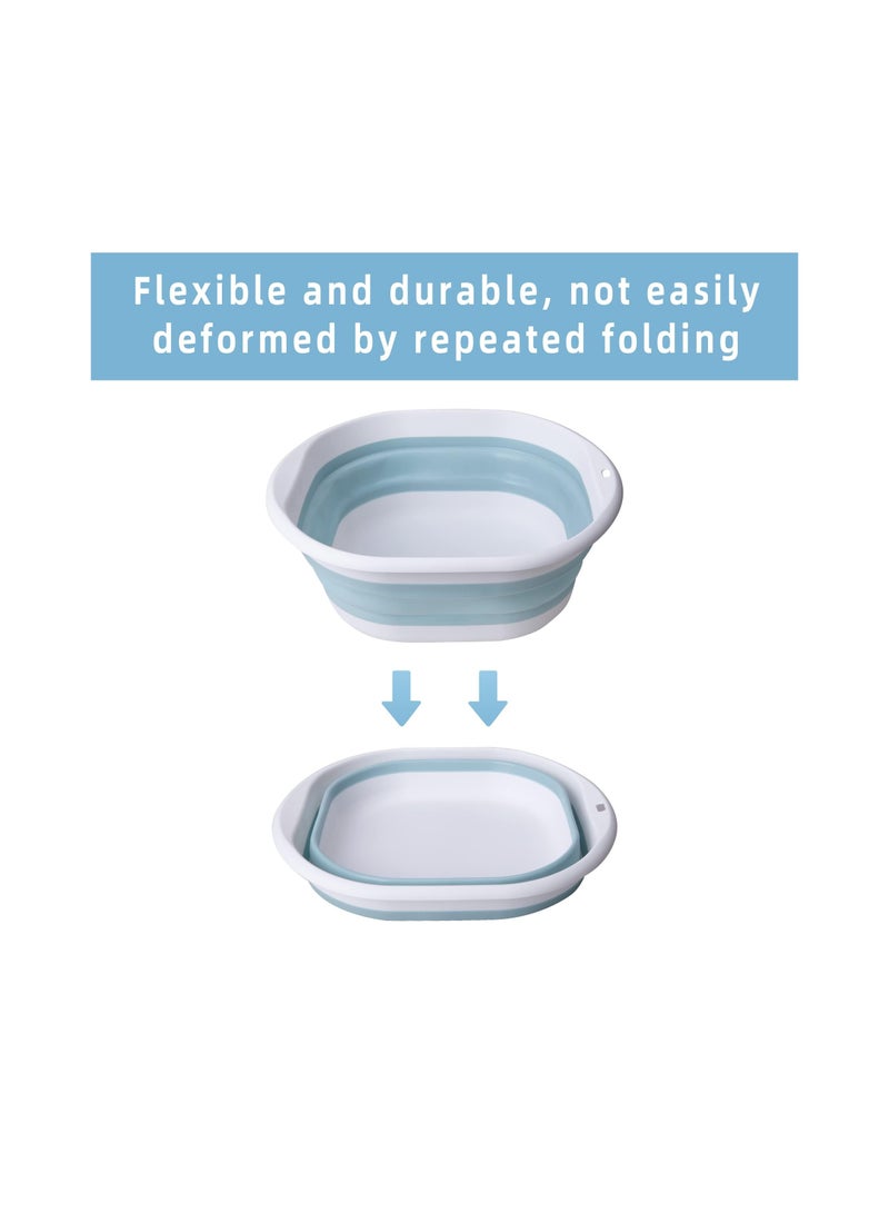 SYOSI Portable Pool Foot Bath, Collapsible Pool Foot Wash Basin Tub Foot Bath Basin Portable Foot Bath Collapsible Basin Tub Foot Wash Tub Collapsible Basin for Above Ground Swimming Pools Accessories - Image 3