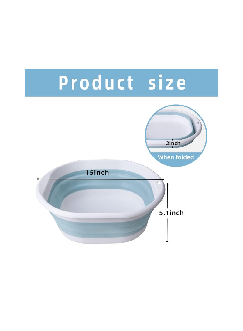 SYOSI Portable Pool Foot Bath, Collapsible Pool Foot Wash Basin Tub Foot Bath Basin Portable Foot Bath Collapsible Basin Tub Foot Wash Tub Collapsible Basin for Above Ground Swimming Pools Accessories - Image 5