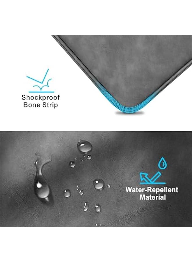 HOOKOR iPad Carrying Case, Padded Protective Travel Tablet Sleeve Bag for iPad Pro 11, iPad 10.9 (10th Gen), iPad Air (5/4th Gen), Galaxy Tab S9/S8 (Grey (PU), 12-13 Inch) - Image 4