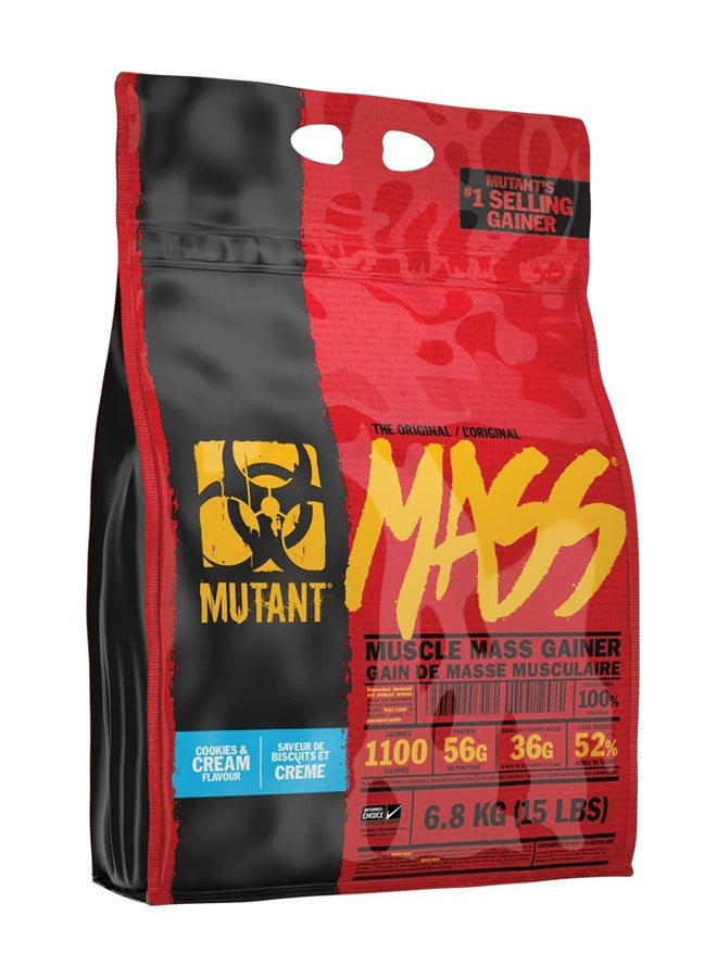 Mutant Mass Muscle Gainer, Cookies & Cream 15lb