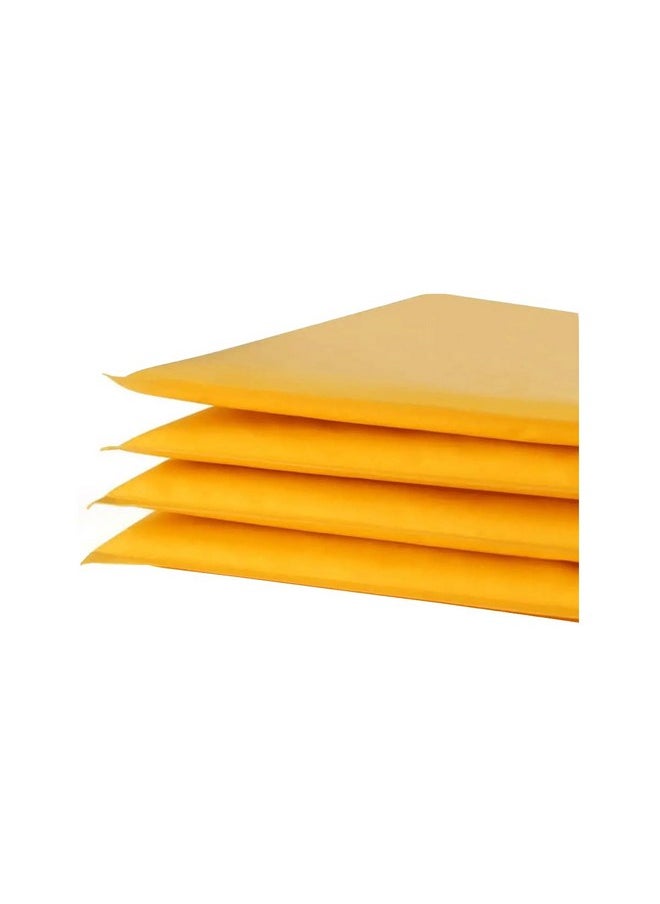 THE UM24 Kraft Bubble Mailers #0 Size 6"Wx9.25"L Self Seal Closure, Padded Cushion Envelope, Yellow Brown Mailing Shipping Envelopes Paper Bag 4PC  - Image 1