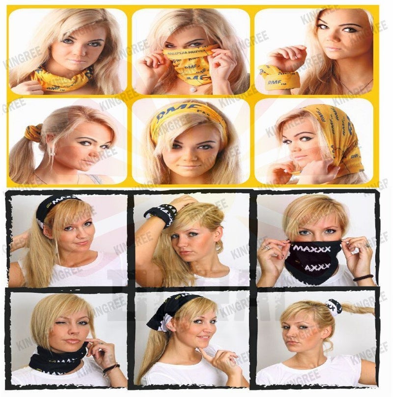 KINGREE 9PCS Face Mask Bandanas Headband Head Wrap Scarf Neck Warmer Headwear Balaclava for for Dust Sun Wind (Devil Series) - Image 5