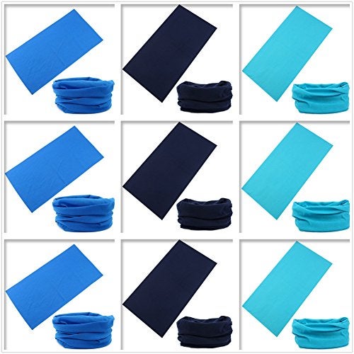 KINGREE 9PCS Face Mask Bandanas Headband Head Wrap Scarf Neck Warmer Headwear Balaclava for for Dust Sun Wind (Devil Series) - Image 2