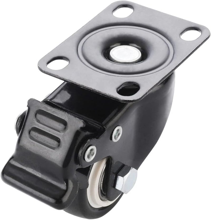 Heavy Duty Swivel Castor Wheels 50kg Capacity 1.5 Inch M10 Screw with Brake - Image 5