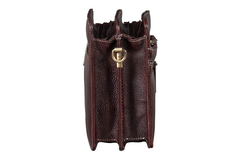 BRAND LEATHER Genuine Leather Toiletry Bag Cash Pouch/Money Carrying Pouch/Handbags/Multipurpose Travel Pouch for Men (Brown) - Image 4