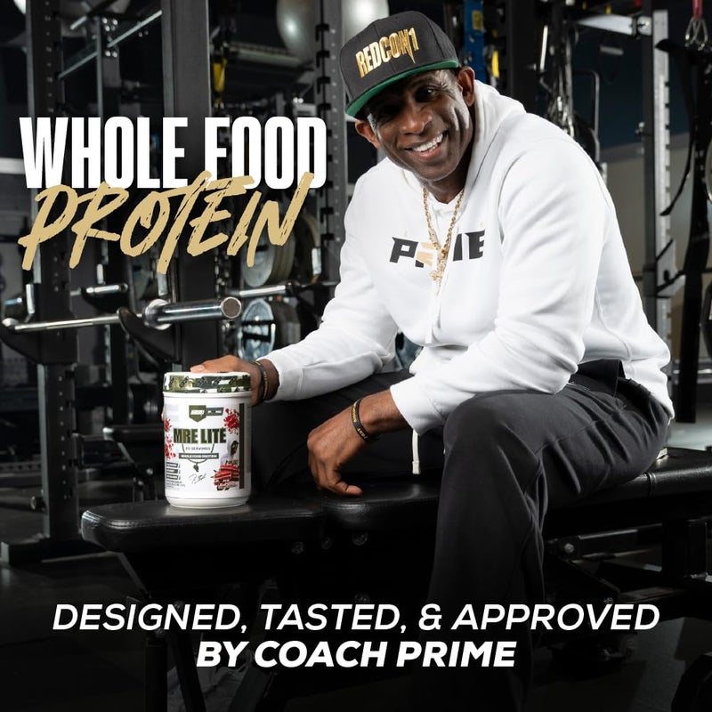 REDCON1 Whole Food Animal Protein Powder - Coach Prime MRE Lite Protein Powder - Low Carb with No Whey - 24g Protein - Prime Time Red Velvet (20 Servings) - Image 3