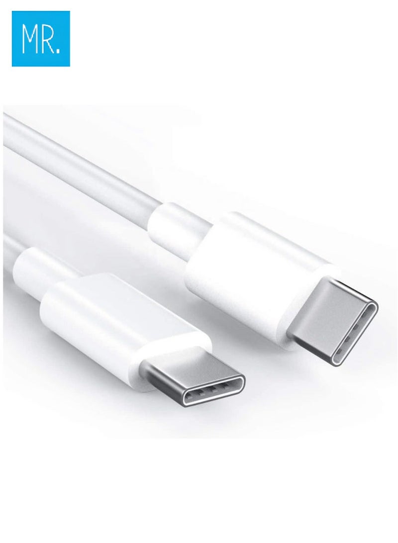 MR. USB-C to USB-C Charging Cable 60W – 1 Meter Fast Charger Cord for iPhone 15, MacBook Pro, iPad Pro, Samsung, Pixel, Switch & More USB-C Devices - Image 3