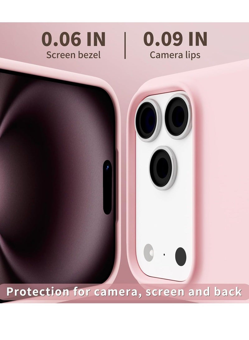 iPhone 17 Pro Cover Liquid Soft Silicone iPhone 17 Pro Case Anti Scratch with Inside Microfiber Lining Shockproof Protective Phone Case for iPhone 17 Pro - Image 4