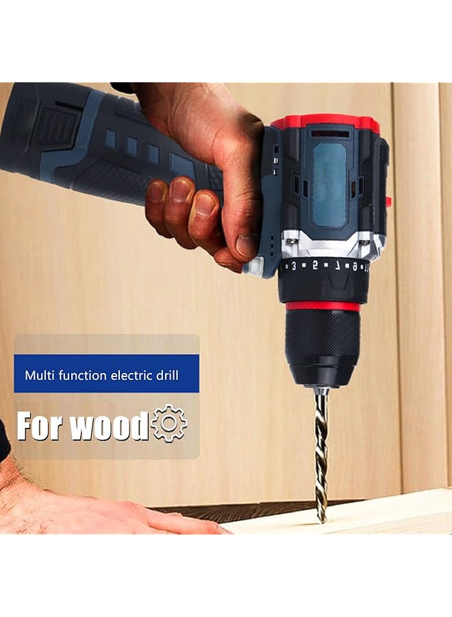 erorex Brushless Electric Drill 21V Lithium Battery Cordless Impact Driver Kit Cordless Drill Kit Multifunctional Impact Driver Bare Tool Electric Screwdriver For Wood Metal Tile Drill - Image 2